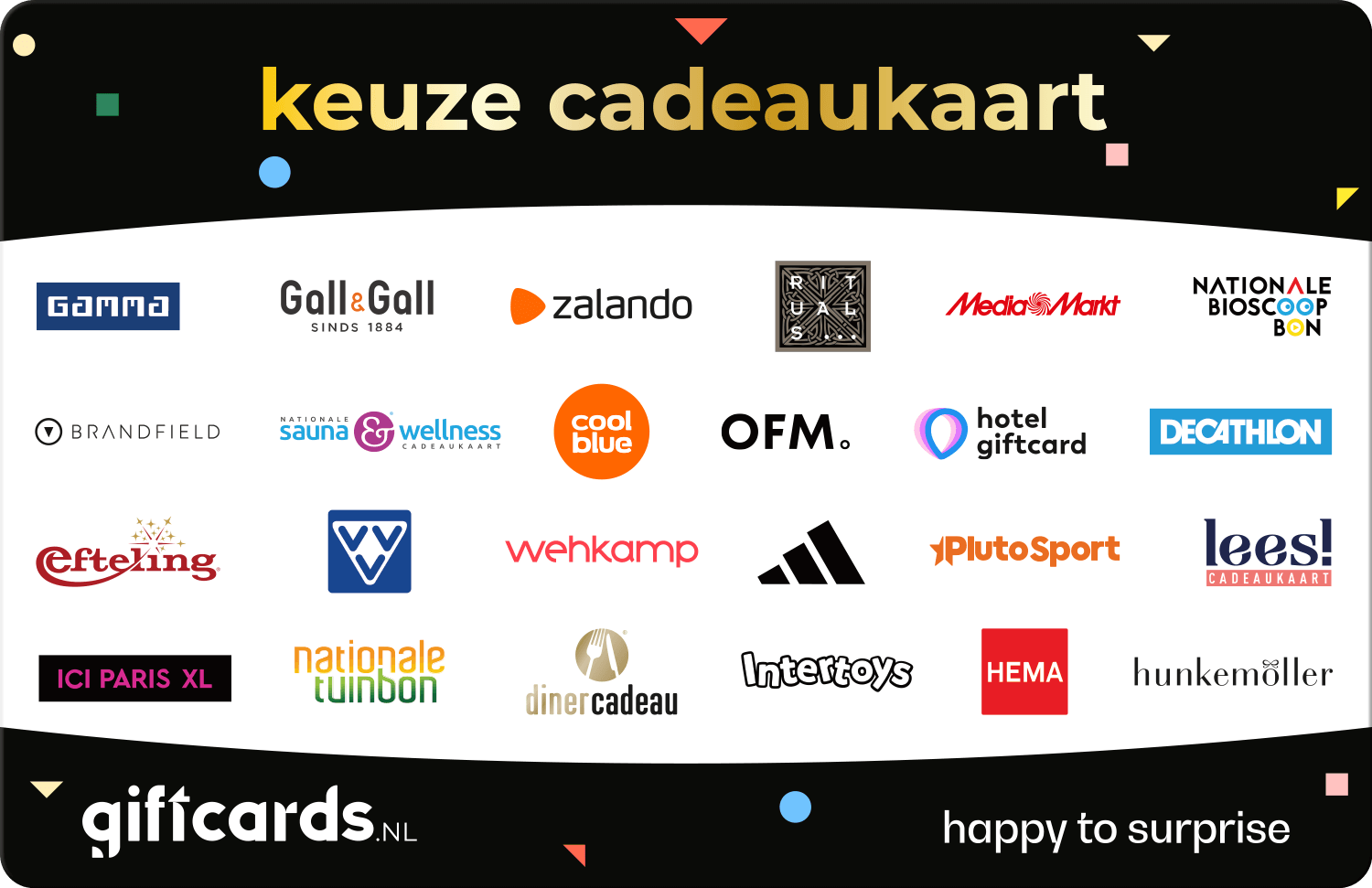 Giftcards.nl Keuze Cadeaukaart (zwart)